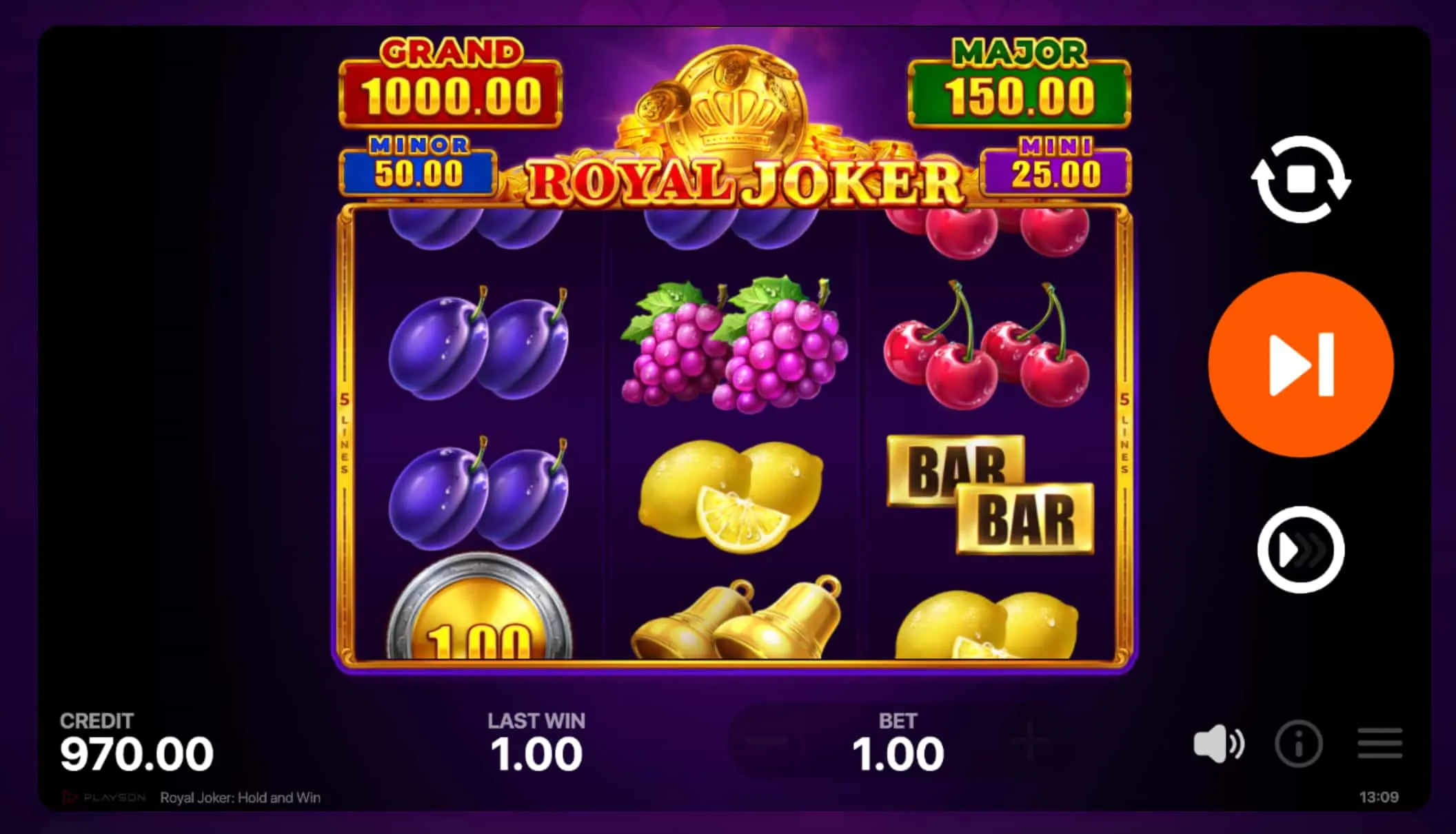 Interfejs Royal Joker — funkcje przycisków sterowania Interfejs Royal Joker — funkcje przycisków sterowania